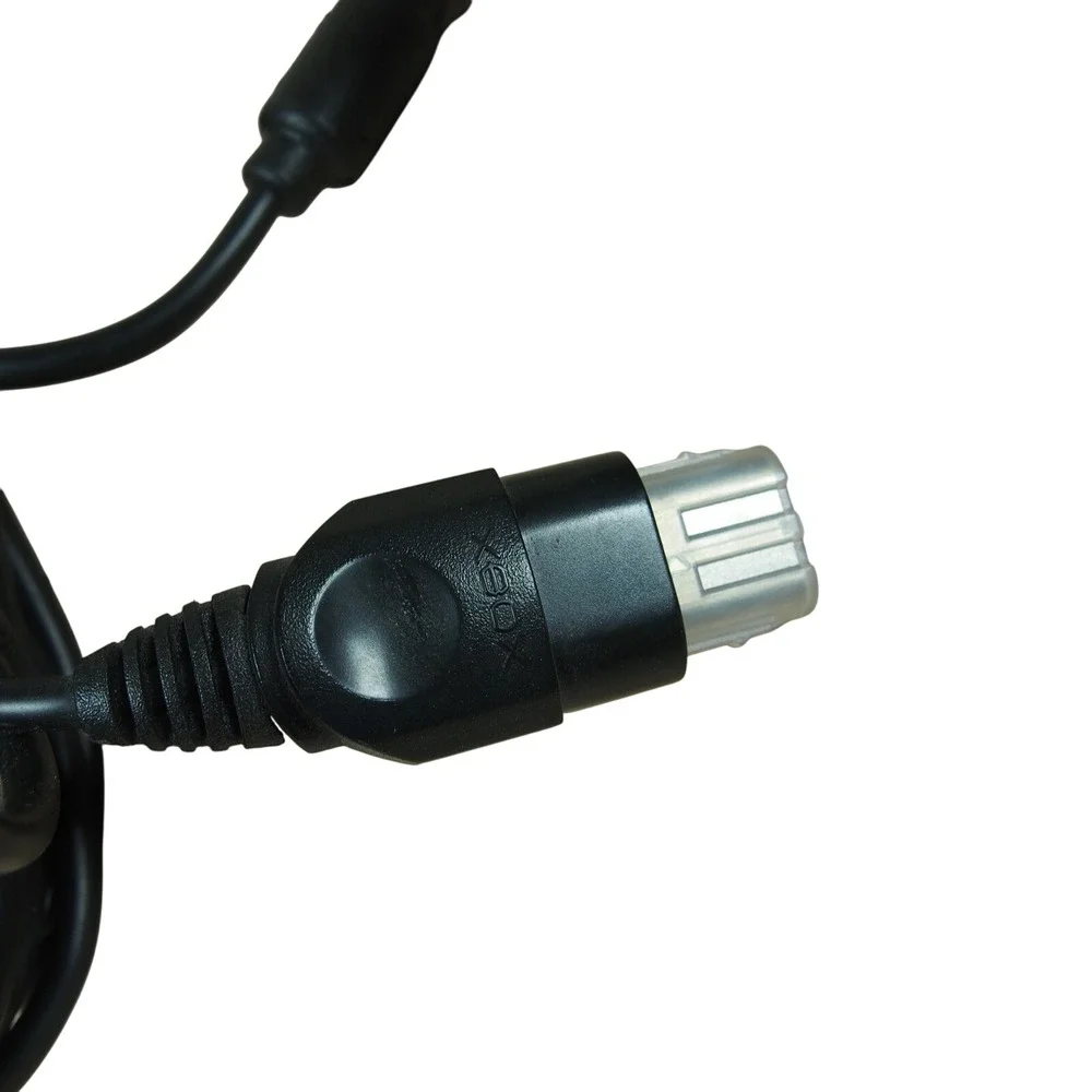 Original Xbox OEM S Type Black‎ Controller w/ Break Away Cable Fully Tested EUC